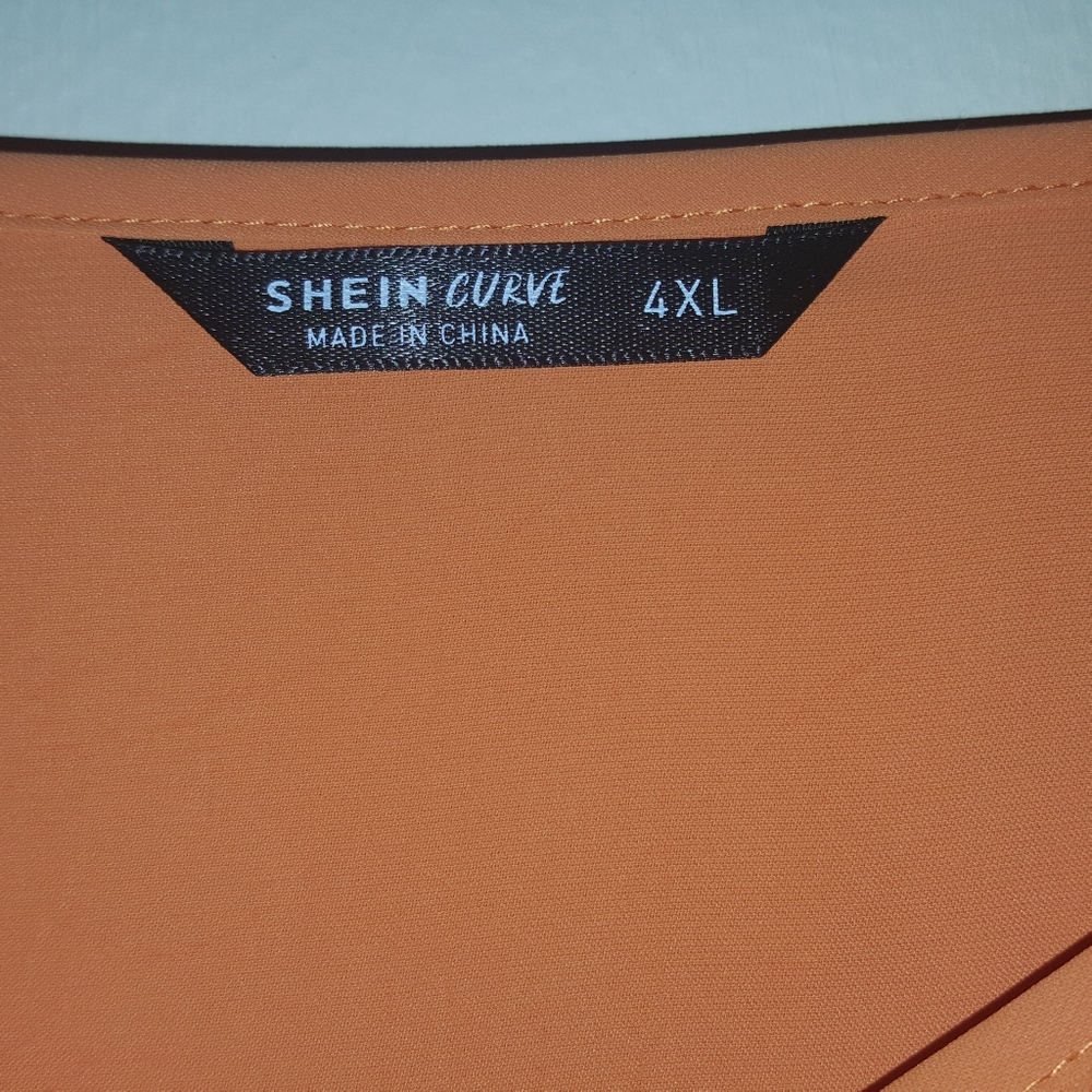 Autumn Orange smock blouse - Picture 5 of 6
